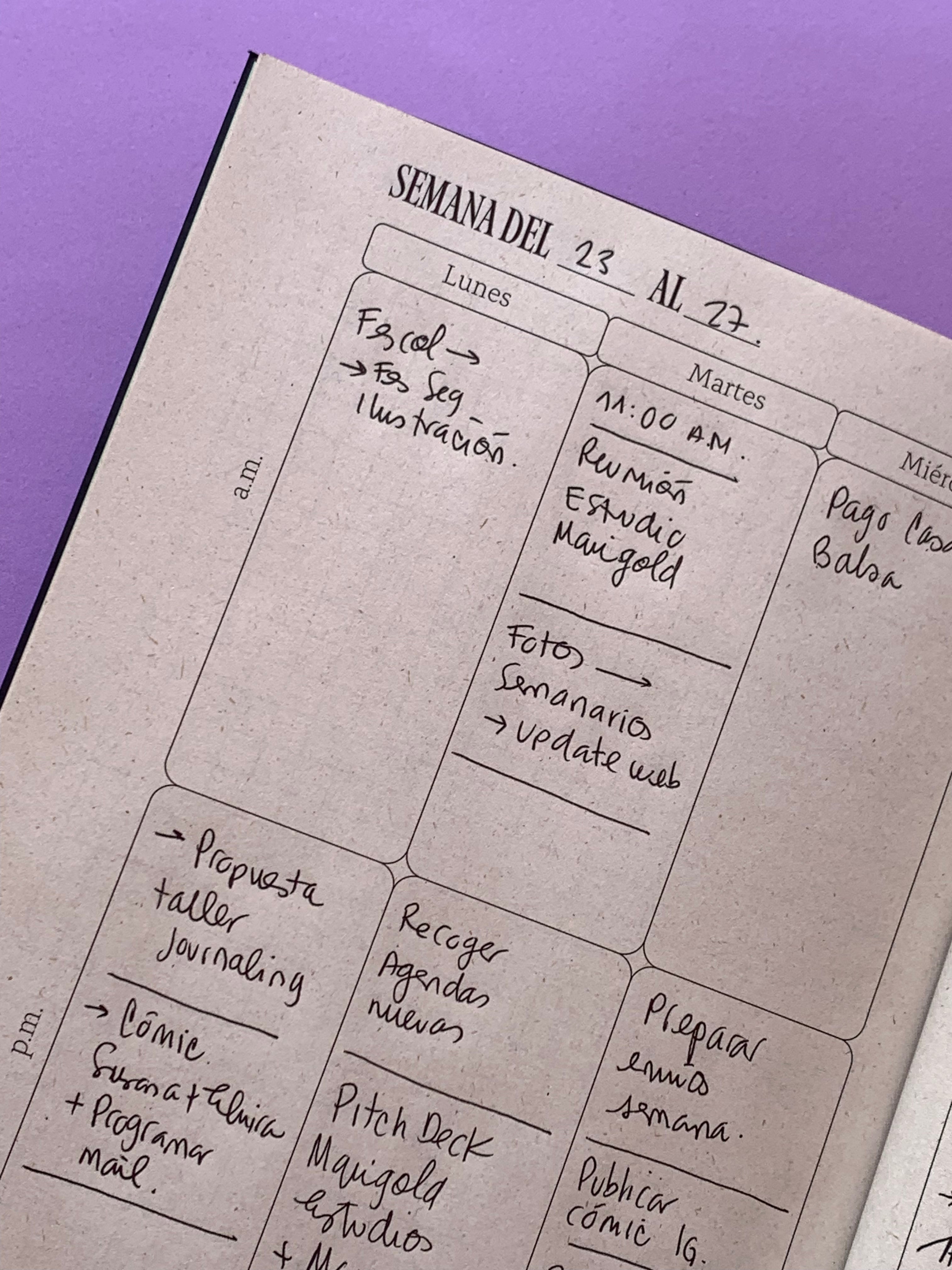 Kit libretas semanario